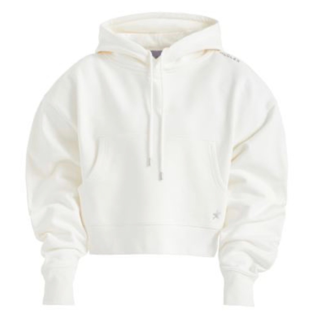 White H&M Mugler Batwing-sleeved Hoodie XXL Never worn